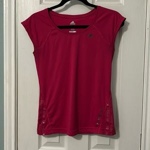 Adidas Climalite Women Athletic Top Magenta Size Small
